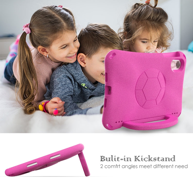 For Honor Pad X8 Pro 11.5 2023 Handle Football Shaped EVA Shockproof Tablet Case(Rose Red) - Honor by PMC TechLife | Online Shopping South Africa | PMC TechLife | Buy Now Pay Later Mobicred