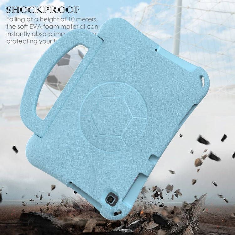 For Honor Pad X8 / X8 Lite 10.1 Handle Football Shaped EVA Shockproof Tablet Case(Light Blue) - Honor by PMC TechLife | Online Shopping South Africa | PMC TechLife | Buy Now Pay Later Mobicred