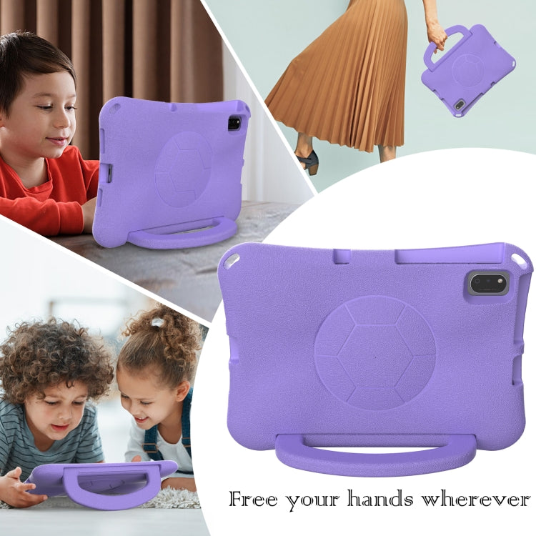 For Honor Pad V7 10.4 2024 Handle Football Shaped EVA Shockproof Tablet Case(Light Purple) - Honor by PMC TechLife | Online Shopping South Africa | PMC TechLife | Buy Now Pay Later Mobicred
