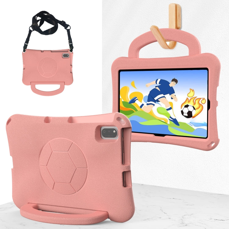 For Honor Pad V7 10.4 2024 Handle Football Shaped EVA Shockproof Tablet Case(Light Pink) - Honor by PMC TechLife | Online Shopping South Africa | PMC TechLife | Buy Now Pay Later Mobicred