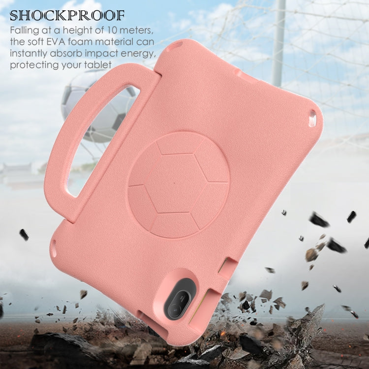 For Honor Pad V7 11 2021 Handle Football Shaped EVA Shockproof Tablet Case(Light Pink) - Honor by PMC TechLife | Online Shopping South Africa | PMC TechLife | Buy Now Pay Later Mobicred