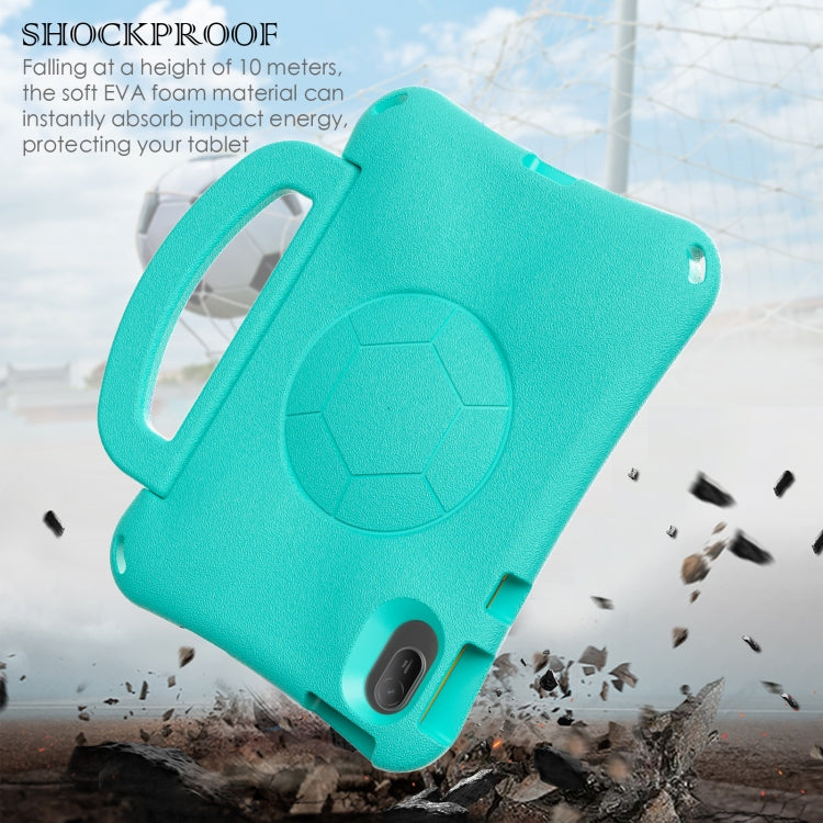 For Honor Pad V7 11 2021 Handle Football Shaped EVA Shockproof Tablet Case(Mint  Green) - Honor by PMC TechLife | Online Shopping South Africa | PMC TechLife | Buy Now Pay Later Mobicred