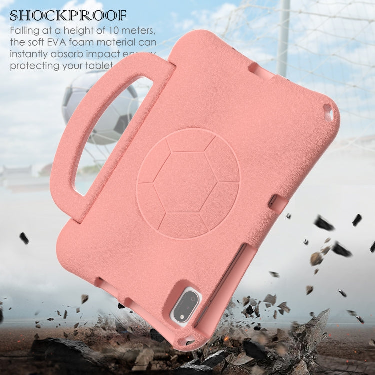 For Honor Pad V6 10.4 2024 Handle Football Shaped EVA Shockproof Tablet Case(Light Pink) - Honor by PMC TechLife | Online Shopping South Africa | PMC TechLife | Buy Now Pay Later Mobicred