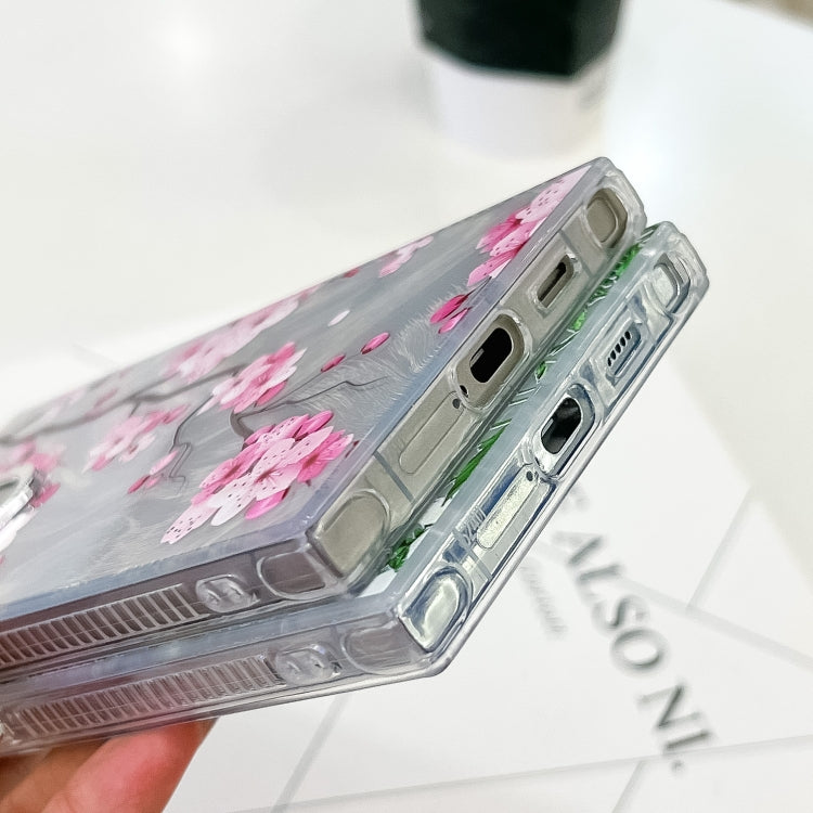 For Samsung Galaxy S25+ 5G Electroplating Flowers Plants Texture TPU Phone Case(Green Plants FL5) - Galaxy S25+ 5G Cases by PMC Jewellery | Online Shopping South Africa | PMC Jewellery | Buy Now Pay Later Mobicred