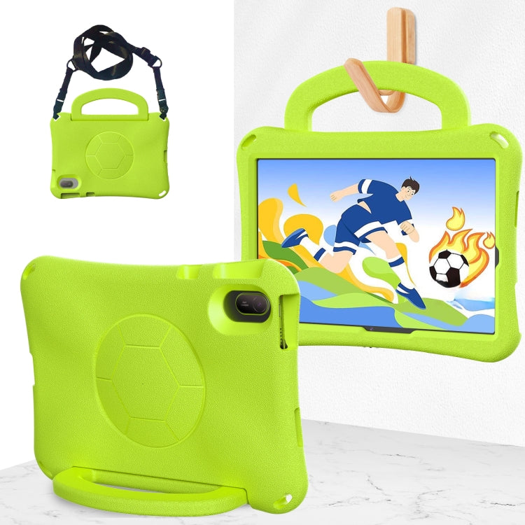 For Huawei MatePad SE 11 2024 Handle Football Shaped EVA Shockproof Tablet Case(Grass Green) - Huawei by PMC TechLife | Online Shopping South Africa | PMC TechLife | Buy Now Pay Later Mobicred