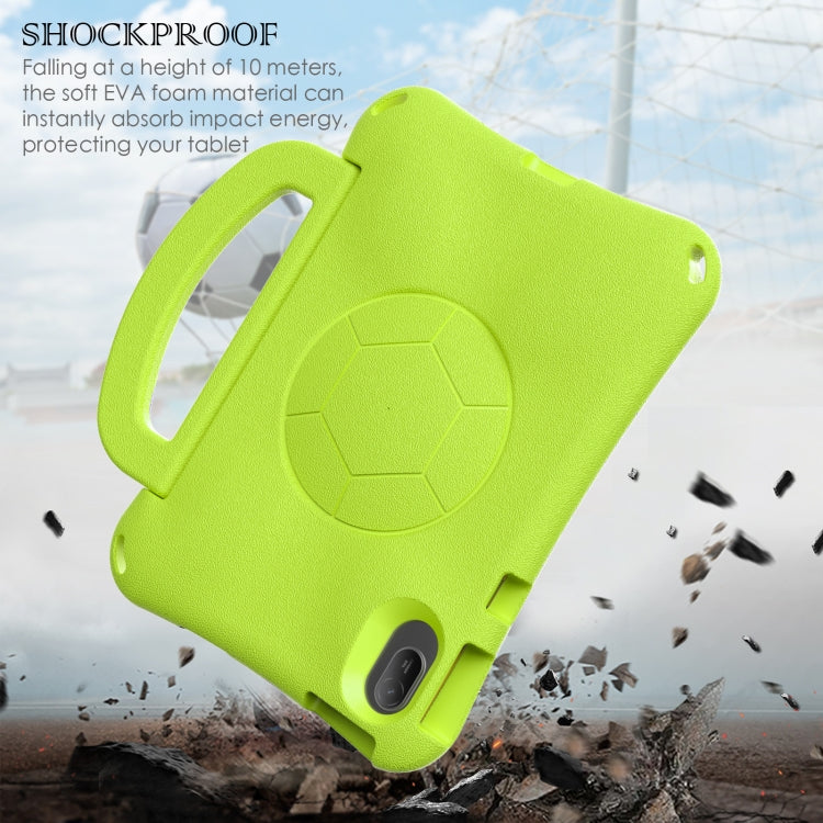 For Huawei MatePad SE 11 2024 Handle Football Shaped EVA Shockproof Tablet Case(Grass Green) - Huawei by PMC TechLife | Online Shopping South Africa | PMC TechLife | Buy Now Pay Later Mobicred