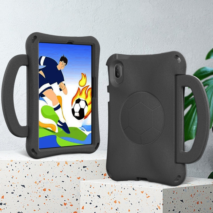 For Huawei MatePad SE 11 2024 Handle Football Shaped EVA Shockproof Tablet Case(Black) - Huawei by PMC TechLife | Online Shopping South Africa | PMC TechLife | Buy Now Pay Later Mobicred