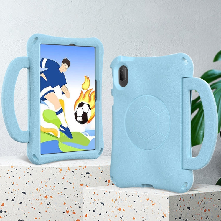 For Huawei MatePad SE 11 2024 Handle Football Shaped EVA Shockproof Tablet Case(Light Blue) - Huawei by PMC TechLife | Online Shopping South Africa | PMC TechLife | Buy Now Pay Later Mobicred