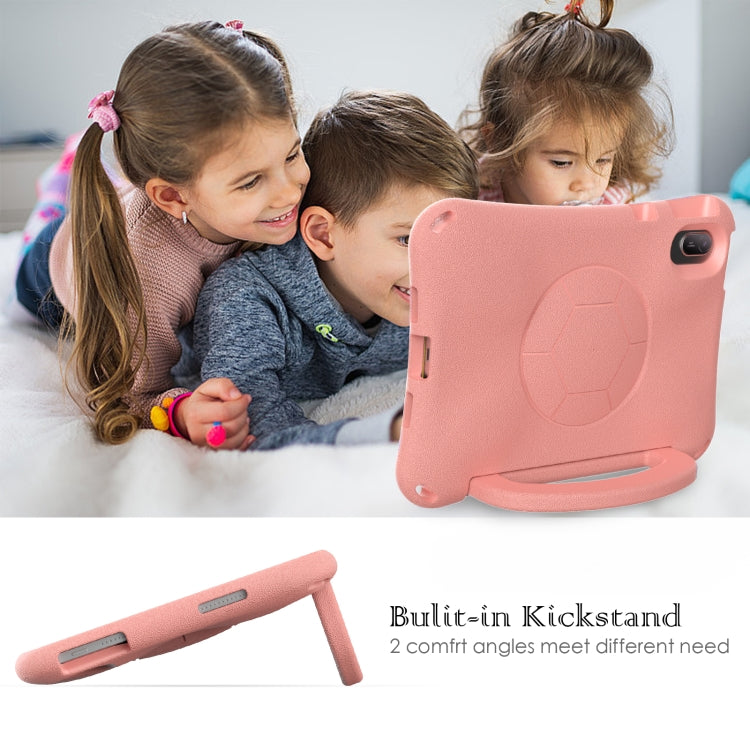 For Huawei MatePad SE 11 2024 Handle Football Shaped EVA Shockproof Tablet Case(Light Pink) - Huawei by PMC TechLife | Online Shopping South Africa | PMC TechLife | Buy Now Pay Later Mobicred