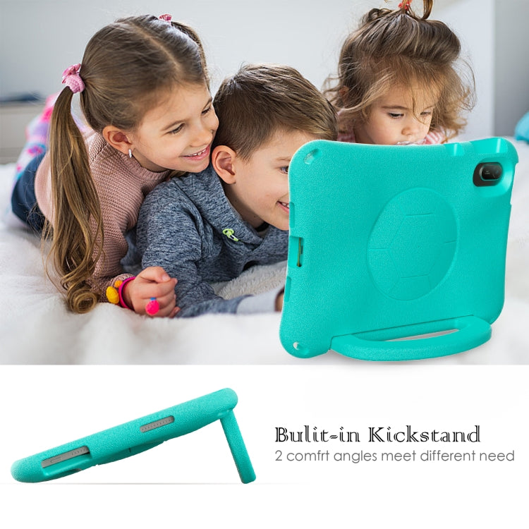 For Huawei MatePad SE 11 2024 Handle Football Shaped EVA Shockproof Tablet Case(Mint  Green) - Huawei by PMC TechLife | Online Shopping South Africa | PMC TechLife | Buy Now Pay Later Mobicred