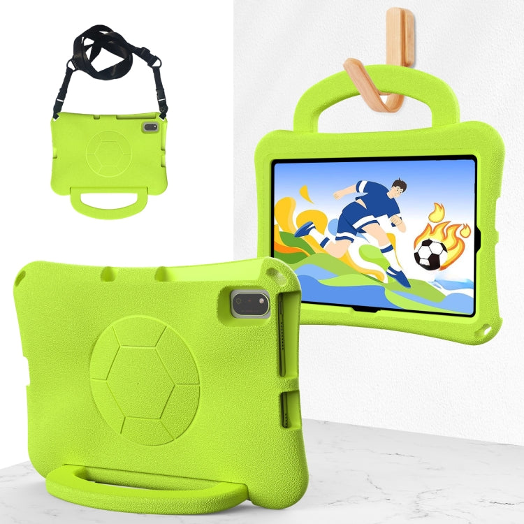 For Huawei MatePad SE 10.4 2022 / 2023 Handle Football Shaped EVA Shockproof Tablet Case(Grass Green) - Huawei by PMC TechLife | Online Shopping South Africa | PMC TechLife | Buy Now Pay Later Mobicred