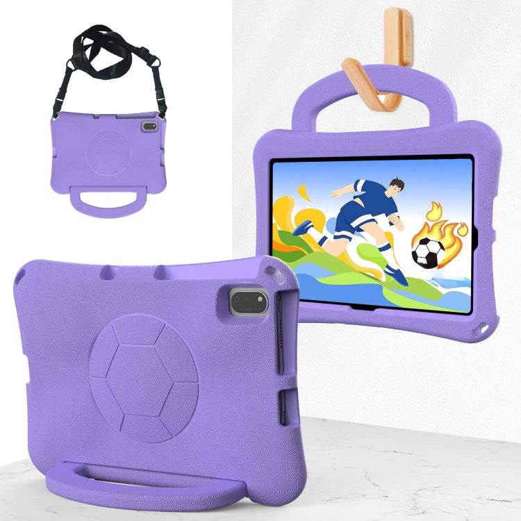 For Huawei MatePad SE 10.4 2022 / 2023 Handle Football Shaped EVA Shockproof Tablet Case(Light Purple) - Huawei by PMC TechLife | Online Shopping South Africa | PMC TechLife | Buy Now Pay Later Mobicred