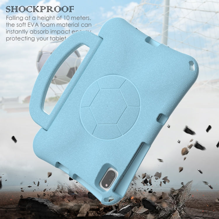 For Huawei MatePad SE 10.4 2022 / 2023 Handle Football Shaped EVA Shockproof Tablet Case(Light Blue) - Huawei by PMC TechLife | Online Shopping South Africa | PMC TechLife | Buy Now Pay Later Mobicred