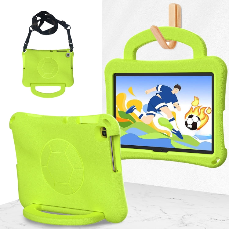 For Huawei MatePad SE 10.1 2022 Handle Football Shaped EVA Shockproof Tablet Case(Grass Green) - Huawei by PMC TechLife | Online Shopping South Africa | PMC TechLife | Buy Now Pay Later Mobicred