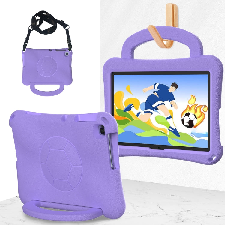 For Huawei MatePad SE 10.1 2022 Handle Football Shaped EVA Shockproof Tablet Case(Light Purple) - Huawei by PMC TechLife | Online Shopping South Africa | PMC TechLife | Buy Now Pay Later Mobicred