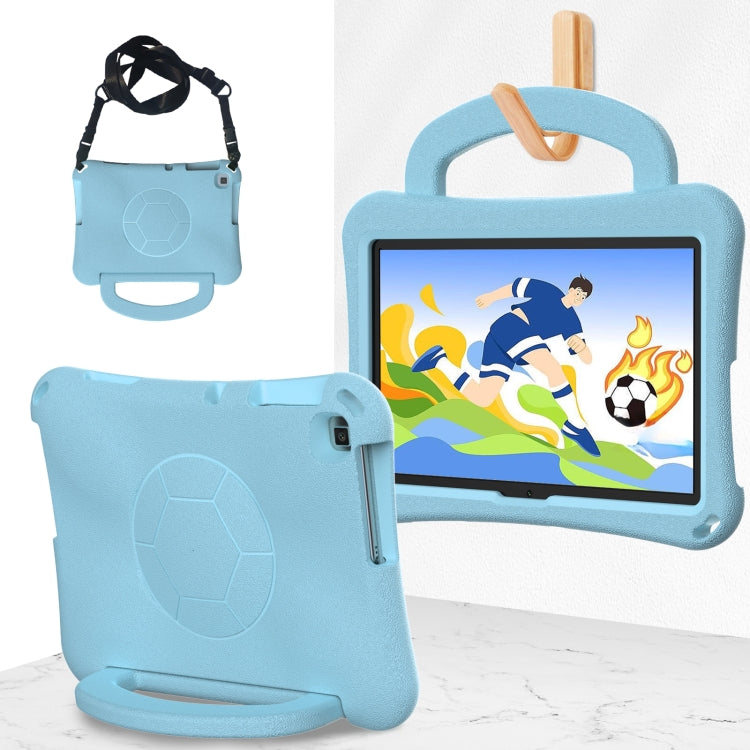 For Huawei MatePad SE 10.1 2022 Handle Football Shaped EVA Shockproof Tablet Case(Light Blue) - Huawei by PMC TechLife | Online Shopping South Africa | PMC TechLife | Buy Now Pay Later Mobicred