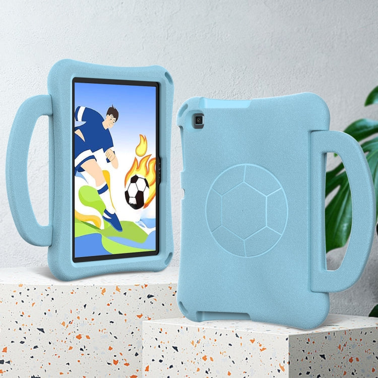 For Huawei MatePad SE 10.1 2022 Handle Football Shaped EVA Shockproof Tablet Case(Light Blue) - Huawei by PMC TechLife | Online Shopping South Africa | PMC TechLife | Buy Now Pay Later Mobicred
