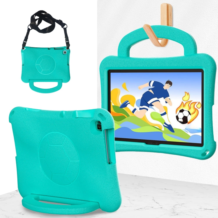 For Huawei MatePad SE 10.1 2022 Handle Football Shaped EVA Shockproof Tablet Case(Mint  Green) - Huawei by PMC TechLife | Online Shopping South Africa | PMC TechLife | Buy Now Pay Later Mobicred