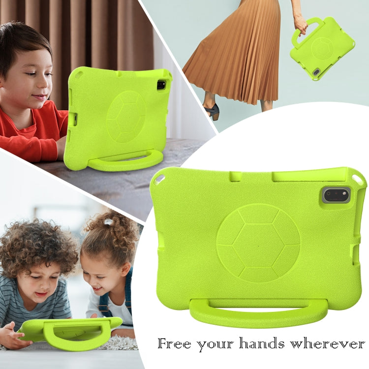 For Huawei MatePad 10.4 2020 / 2022 Handle Football Shaped EVA Shockproof Tablet Case(Grass Green) - Huawei by PMC TechLife | Online Shopping South Africa | PMC TechLife | Buy Now Pay Later Mobicred