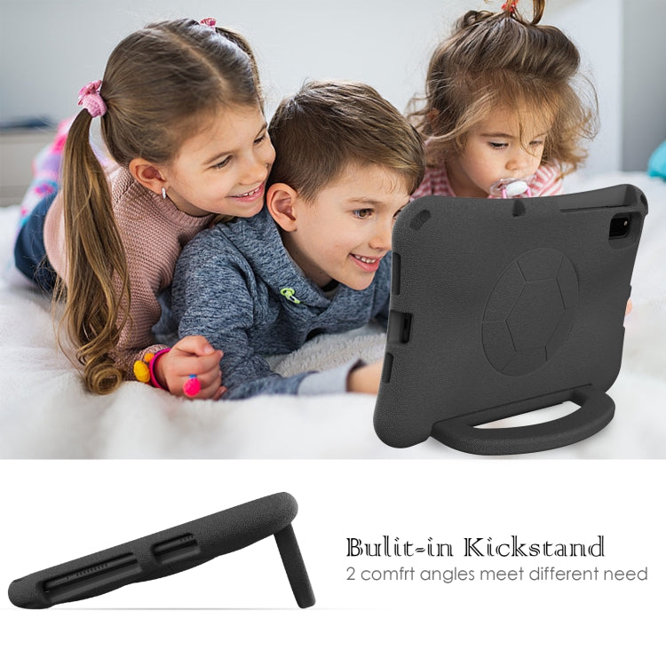For Huawei MatePad 10.4 2020 / 2022 Handle Football Shaped EVA Shockproof Tablet Case(Black) - Huawei by PMC TechLife | Online Shopping South Africa | PMC TechLife | Buy Now Pay Later Mobicred