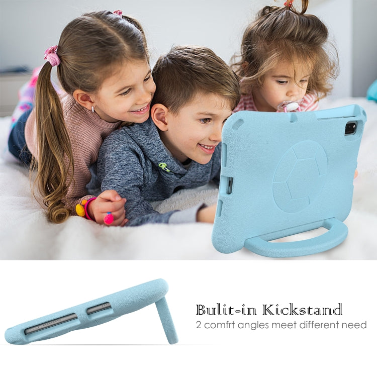 For Huawei MatePad 10.4 2020 / 2022 Handle Football Shaped EVA Shockproof Tablet Case(Light Blue) - Huawei by PMC TechLife | Online Shopping South Africa | PMC TechLife | Buy Now Pay Later Mobicred