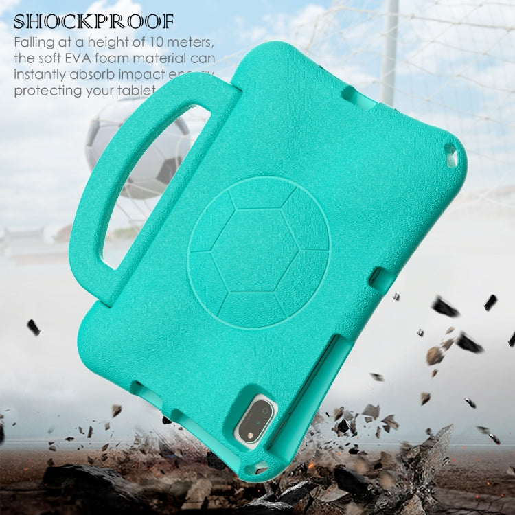 For Huawei MatePad 10.4 2020 / 2022 Handle Football Shaped EVA Shockproof Tablet Case(Mint  Green) - Huawei by PMC TechLife | Online Shopping South Africa | PMC TechLife | Buy Now Pay Later Mobicred