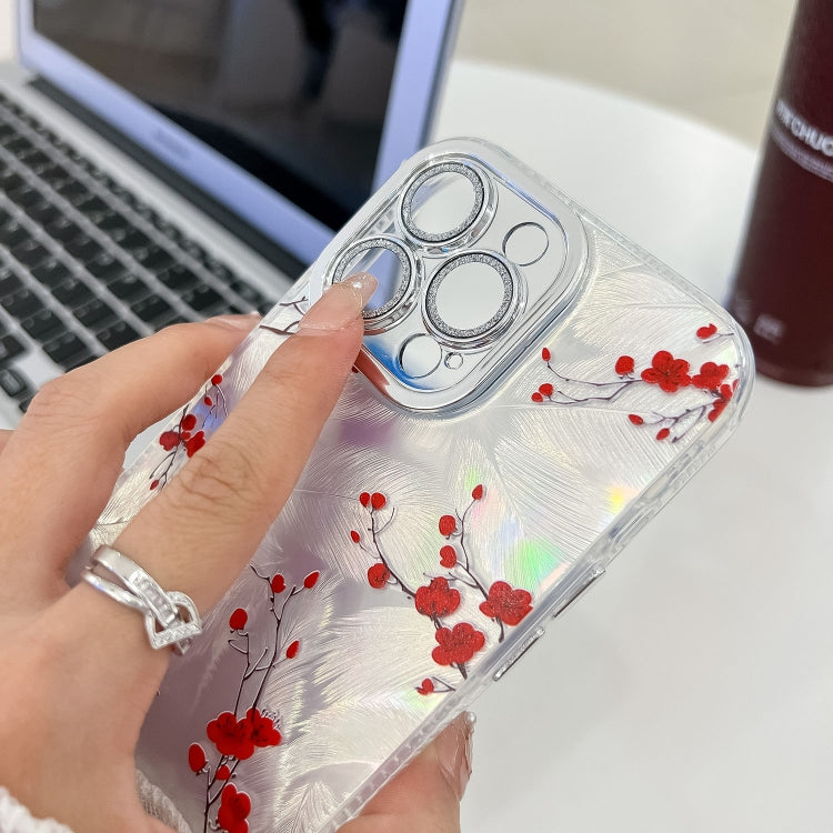 For iPhone 16e Electroplating Flower Texture Wristband TPU Phone Case(Little Wildflower SH3) - iPhone 16e Cases by PMC TechLife | Online Shopping South Africa | PMC TechLife | Buy Now Pay Later Mobicred