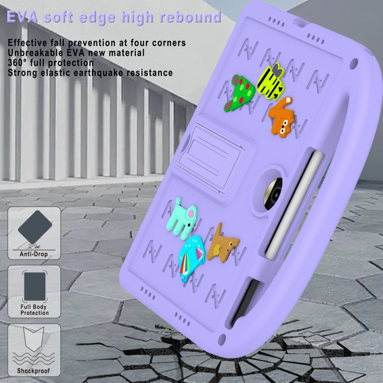 For Honor Pad 9 12.1 Cartoon Sparrow EVA Shockproof Tablet Case(Taro Purple) - Honor by PMC TechLife | Online Shopping South Africa | PMC TechLife | Buy Now Pay Later Mobicred