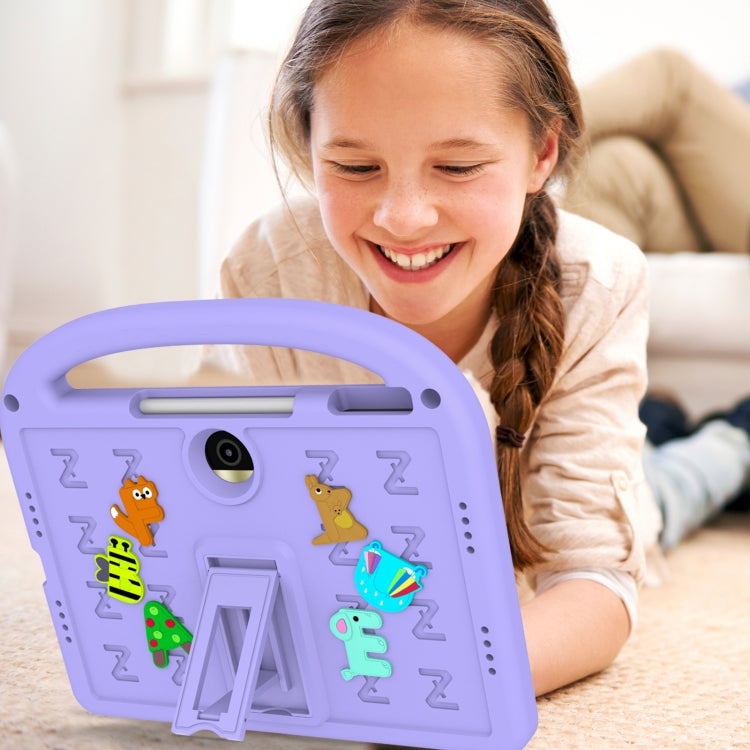 For Honor Pad 9 12.1 Cartoon Sparrow EVA Shockproof Tablet Case(Taro Purple) - Honor by PMC TechLife | Online Shopping South Africa | PMC TechLife | Buy Now Pay Later Mobicred