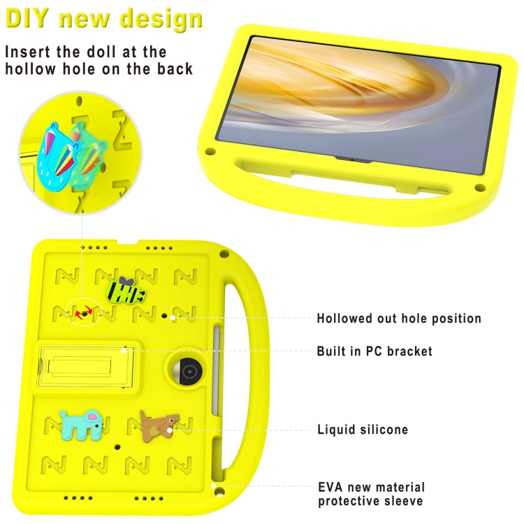 For Honor Pad 9 12.1 Cartoon Sparrow EVA Shockproof Tablet Case(Yellow) - Honor by PMC TechLife | Online Shopping South Africa | PMC TechLife | Buy Now Pay Later Mobicred