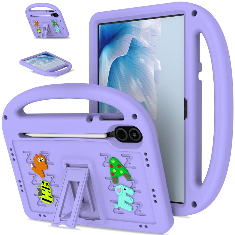 For Honor Pad X8 Pro 11.5 Cartoon Sparrow EVA Shockproof Tablet Case(Taro Purple) - Honor by PMC TechLife | Online Shopping South Africa | PMC TechLife | Buy Now Pay Later Mobicred