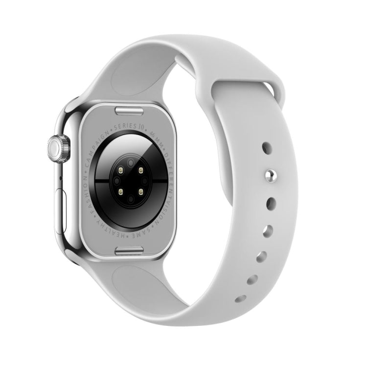 KL08 2.04 inch Color Screen Smart Watch Silicone Strap, Support Bluetooth Call(Silver) - Smart Watches by PMC TechLife | Online Shopping South Africa | PMC TechLife | Buy Now Pay Later Mobicred