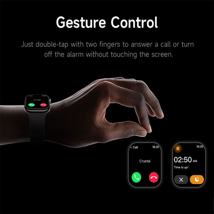 KL08 2.04 inch Color Screen Smart Watch Silicone Strap, Support Bluetooth Call(Silver) - Smart Watches by PMC TechLife | Online Shopping South Africa | PMC TechLife | Buy Now Pay Later Mobicred