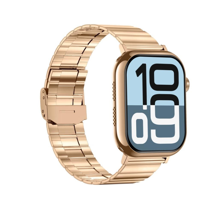 KL08 2.04 inch Color Screen Smart Watch Steel Strap, Support Bluetooth Call(Gold) - Smart Watches by PMC TechLife | Online Shopping South Africa | PMC TechLife | Buy Now Pay Later Mobicred