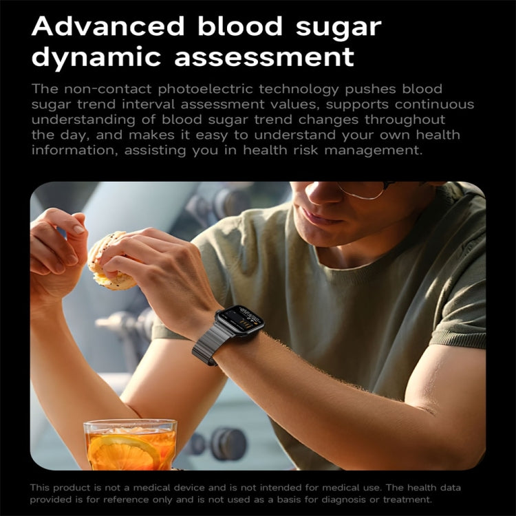 KL08 2.04 inch Color Screen Smart Watch Steel Strap, Support Bluetooth Call(Gold) - Smart Watches by PMC TechLife | Online Shopping South Africa | PMC TechLife | Buy Now Pay Later Mobicred