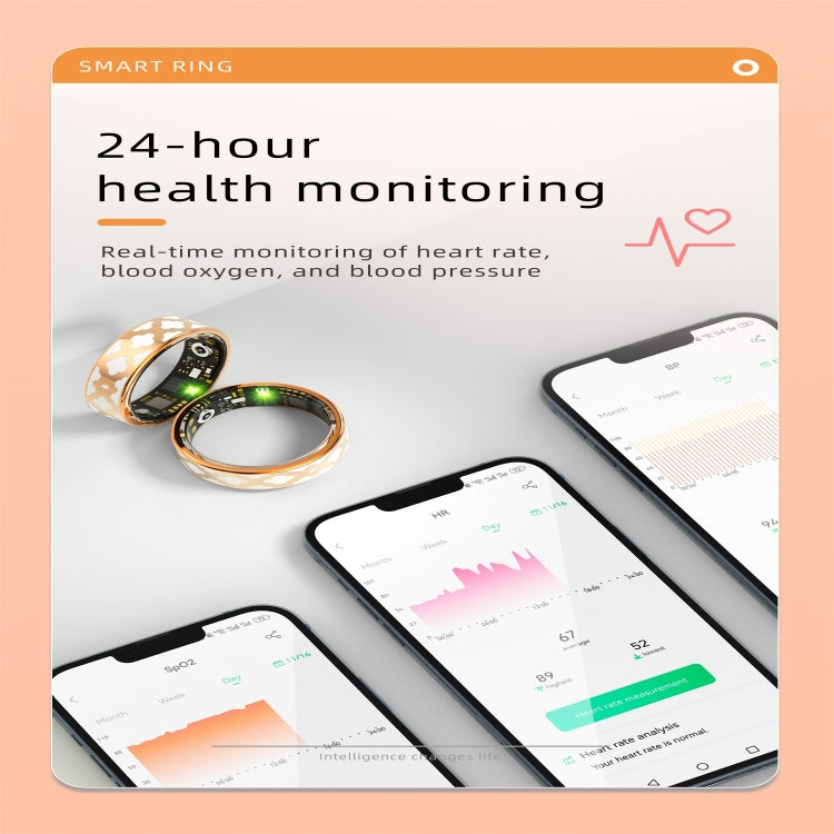 R10M SIZE 9 Smart Ring, Support Heart Rate / Blood Oxygen / Sleep Monitoring / Multiple Sports Modes(Rose Gold) - Smart Rings / Smart Telephones by PMC TechLife | Online Shopping South Africa | PMC TechLife | Buy Now Pay Later Mobicred