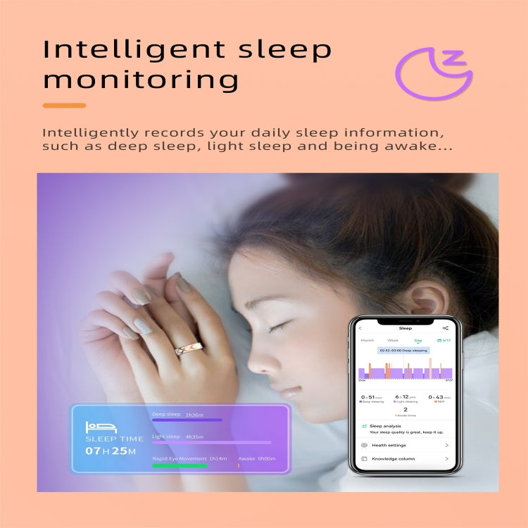 R10M SIZE 10 Smart Ring, Support Heart Rate / Blood Oxygen / Sleep Monitoring / Multiple Sports Modes(Rose Gold) - Smart Rings / Smart Telephones by PMC TechLife | Online Shopping South Africa | PMC TechLife | Buy Now Pay Later Mobicred