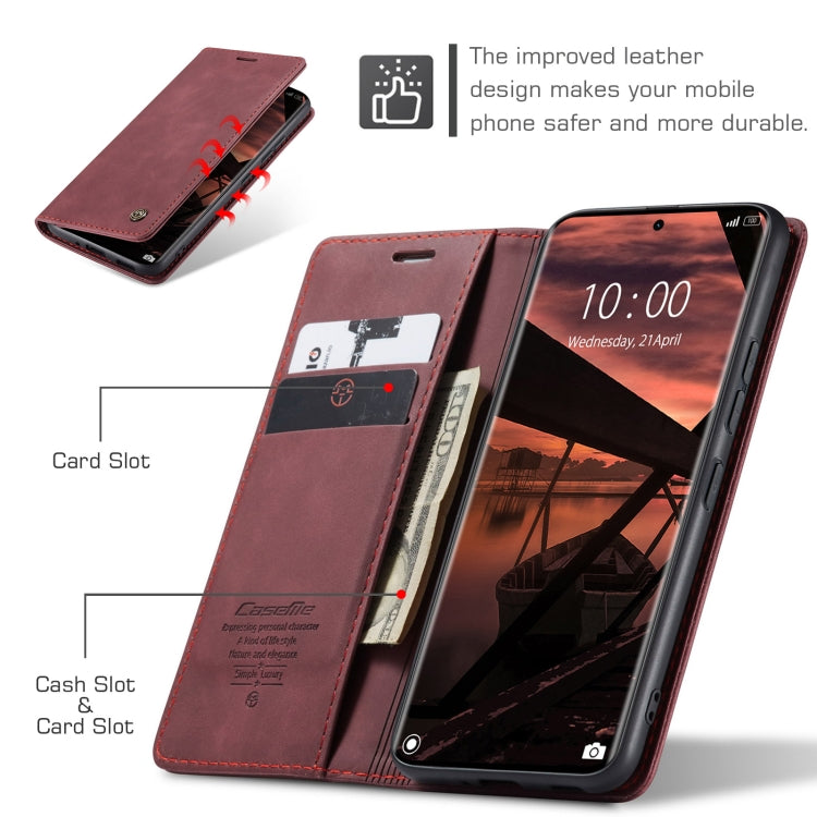 For Redmi Note 14 Pro 5G CaseMe 013 Multifunctional Horizontal Flip Leather Phone Case(Red) - free shipping - PMC Jewellery - Order now!