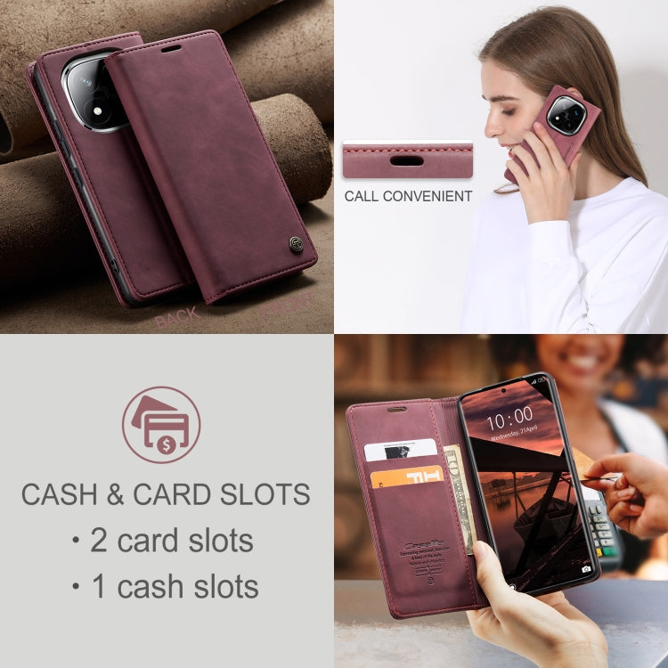 For Redmi Note 14 Pro 5G CaseMe 013 Multifunctional Horizontal Flip Leather Phone Case(Red) - free shipping - PMC Jewellery - Order now!