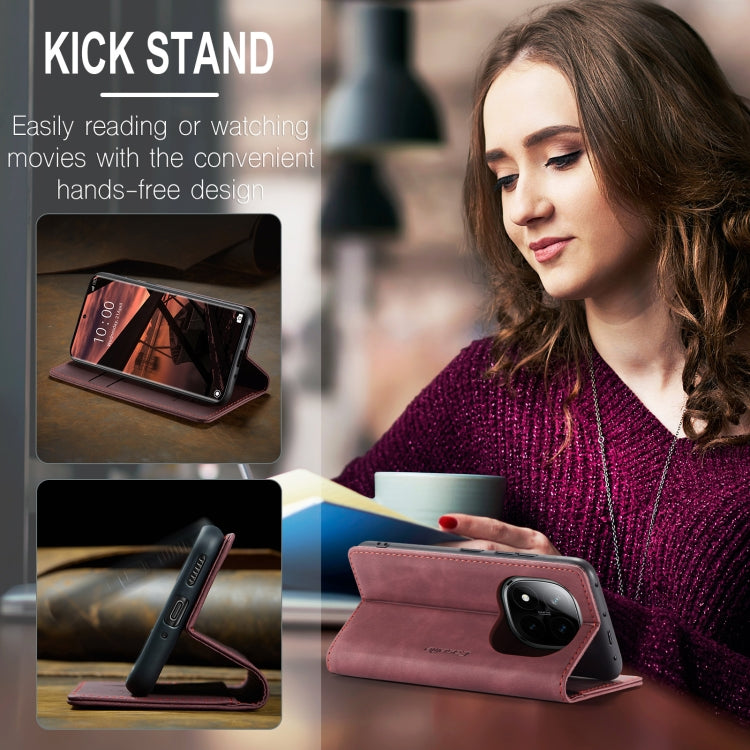 For Redmi Note 14 Pro 5G CaseMe 013 Multifunctional Horizontal Flip Leather Phone Case(Red) - free shipping - PMC Jewellery - Order now!