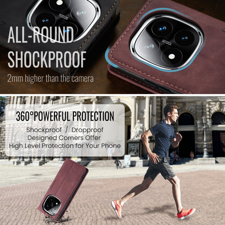 For Redmi Note 14 Pro 5G CaseMe 013 Multifunctional Horizontal Flip Leather Phone Case(Red) - free shipping - PMC Jewellery - Order now!