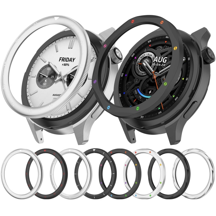 For Xiaomi Watch S4 Tempered Glass Film Hybrid Stainless Steel Watch Protective Ring(Silver Thread) - free shipping - PMC TechLife - Order now!