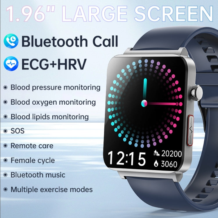 KS03 Pro 1.96 inch Color Screen Smart Watch, Support Bluetooth Call / Health Monitoring(Silver White) - Smart Watches by PMC TechLife | Online Shopping South Africa | PMC TechLife | Buy Now Pay Later Mobicred