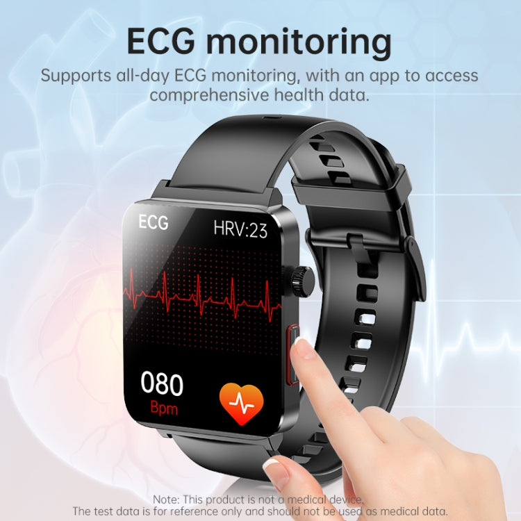 KS03 Pro 1.96 inch Color Screen Smart Watch, Support Bluetooth Call / Health Monitoring(Silver Blue) - Smart Watches by PMC TechLife | Online Shopping South Africa | PMC TechLife | Buy Now Pay Later Mobicred