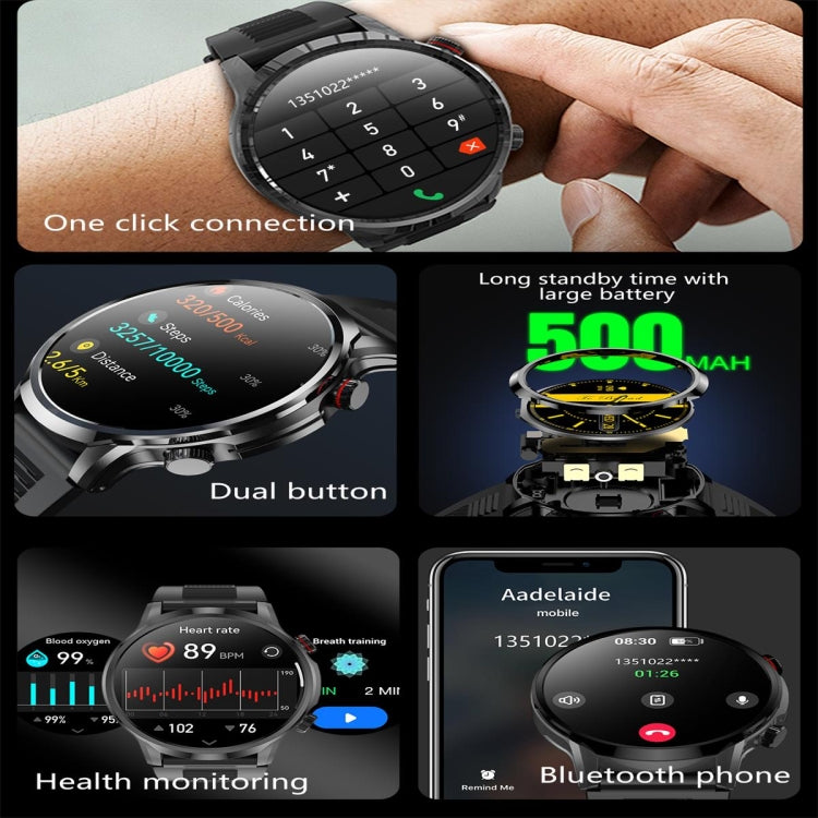 EX100 1.95 inch Color Screen Smart Watch, Support Bluetooth Call / Wellness Tracking(Black) - Smart Watches by PMC TechLife | Online Shopping South Africa | PMC TechLife | Buy Now Pay Later Mobicred