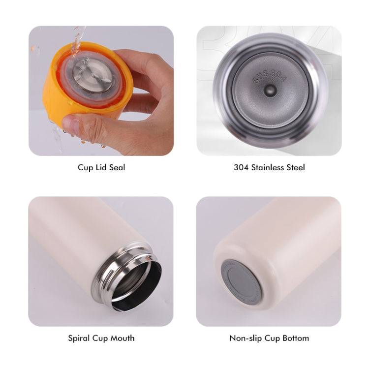 JUNSUNMAY 420ml Vacuum Insulated Water Bottle with LED Temperature Display(Beige) - free shipping - PMc TechLife - Order now!