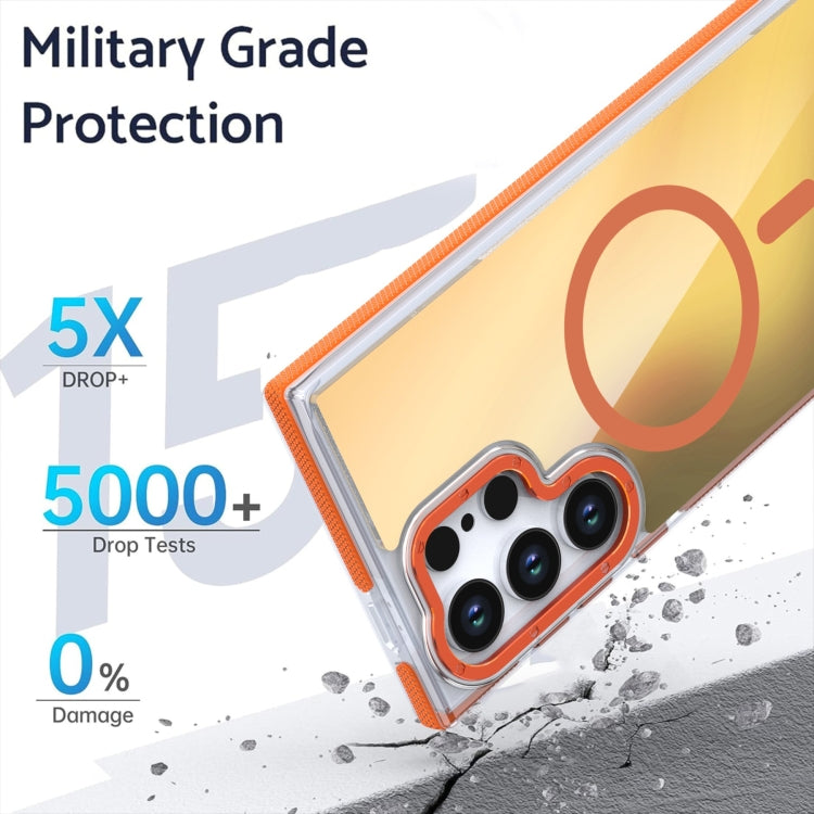 For Samsung Galaxy S25+ 5G Dual-Color Gradient Discolor MagSafe Phone Case(Orange) - Galaxy S25+ 5G Cases by PMC Jewellery | Online Shopping South Africa | PMC Jewellery | Buy Now Pay Later Mobicred