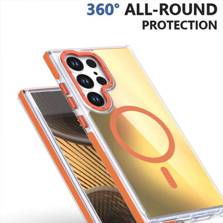 For Samsung Galaxy S25+ 5G Dual-Color Gradient Discolor MagSafe Phone Case(Purple) - free shipping - PMC Jewellery - Order now!