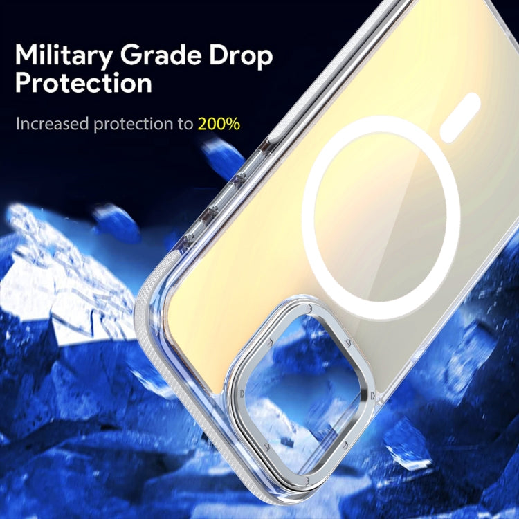 For iPhone 16e Dual-Color Gradient Discolor MagSafe Phone Case(Purple) - iPhone 16e Cases by PMC TechLife | Online Shopping South Africa | PMC TechLife | Buy Now Pay Later Mobicred