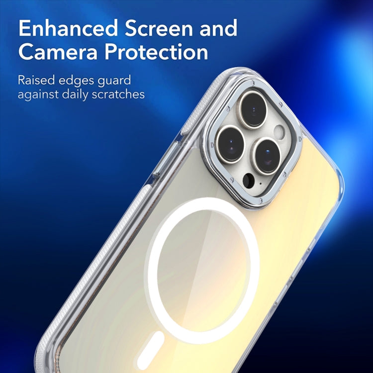 For iPhone 16e Dual-Color Gradient Discolor MagSafe Phone Case(Black) - iPhone 16e Cases by PMC TechLife | Online Shopping South Africa | PMC TechLife | Buy Now Pay Later Mobicred